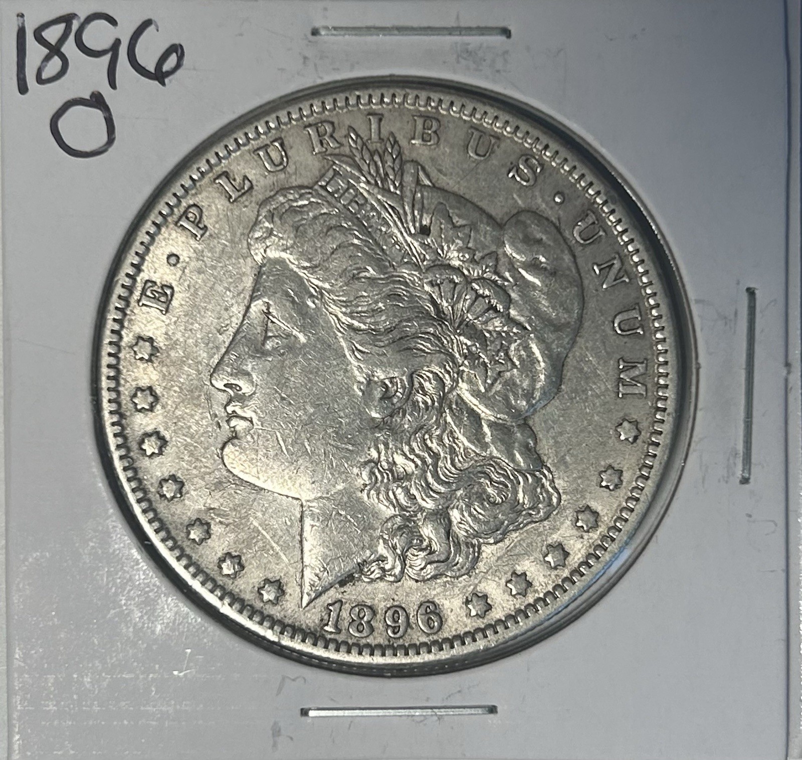 1896-O Morgan Silver $1 Dollar Coin XF/EF ++