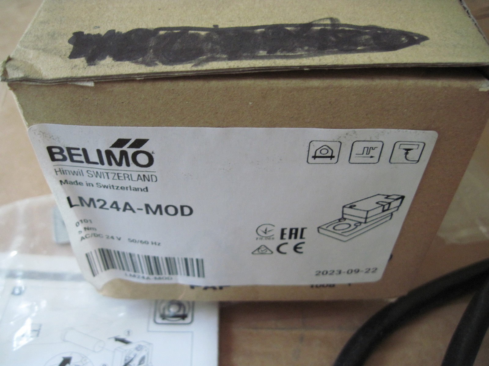 Belimo LM24A-MOD Damper Actuator, Non Fail-Safe (Non Spring Return), 24V AC/DC