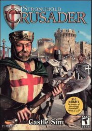 Stronghold Crusader PC CD city building castle religious Islam battle sim game!