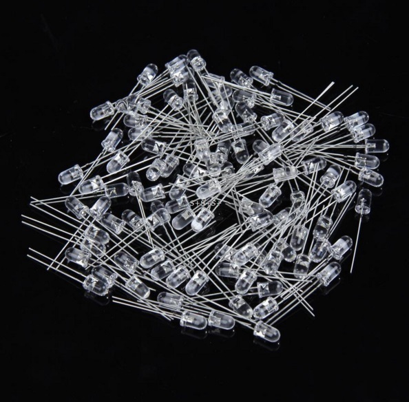 50PCS F3 3mm Warm White Round Superbright LED Light LED lamp NEW