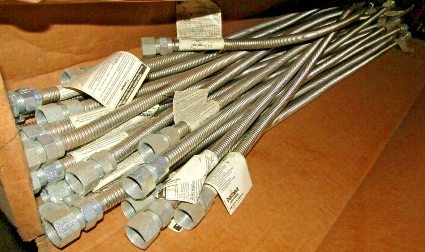 🔥 NEW DORMONT DMH-398A STAINLESS APPLIANCE GAS CONNECTOR 376-92-M 48" LONG
