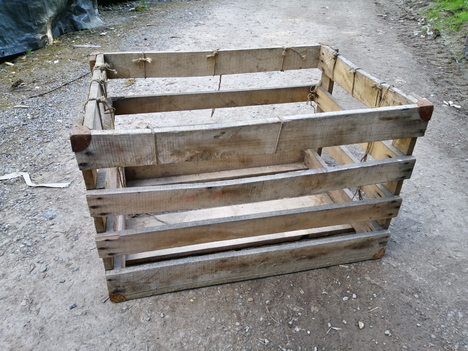 Ex Army Wooden Crate Gardening Storage Apple Fruit Surplus