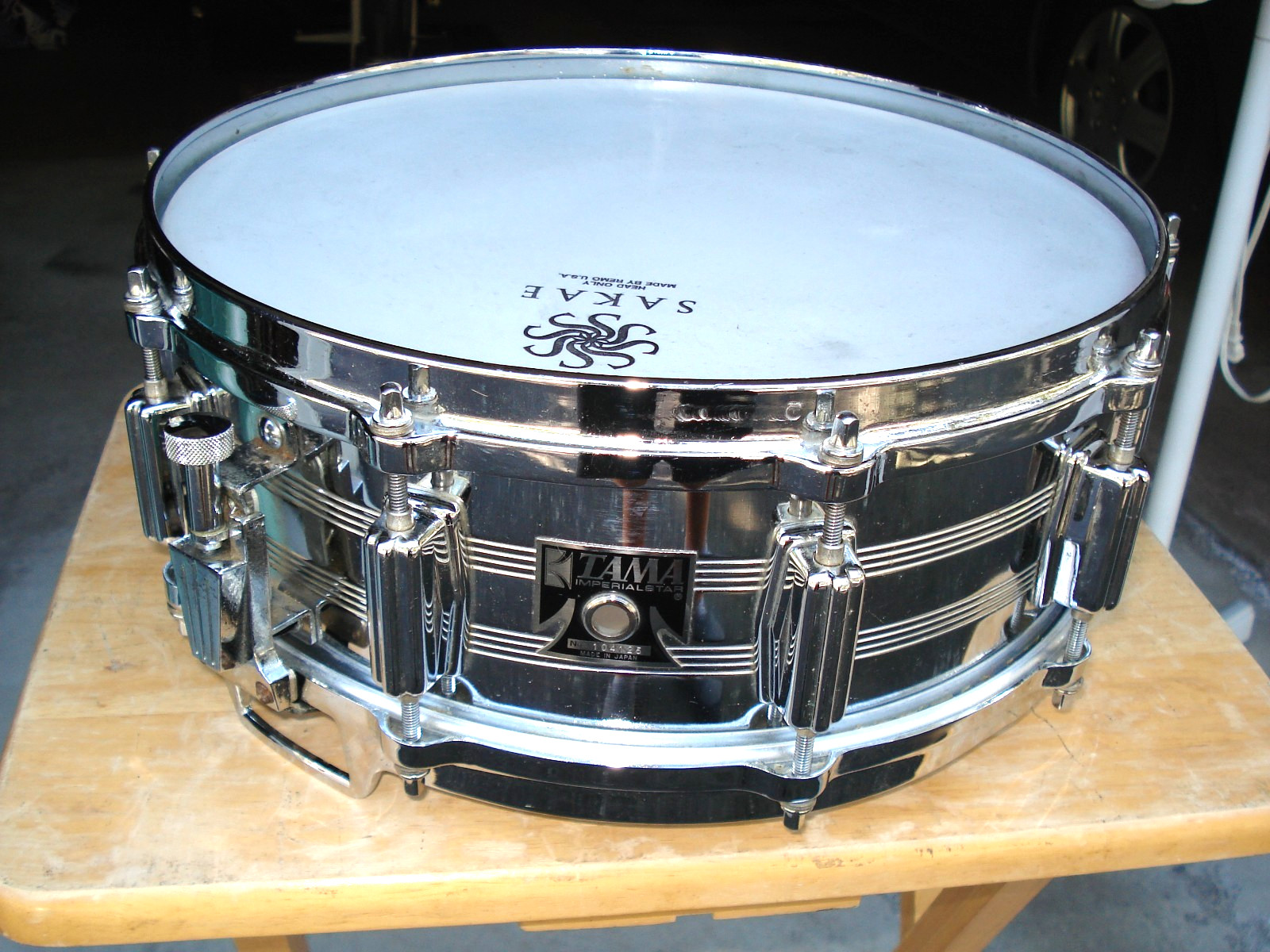 70s TAMA IMPERIALSTAR CL COMPUND LEVER 14x5" SNARE DRUM. 10 Lug DCHs. SN: 104125