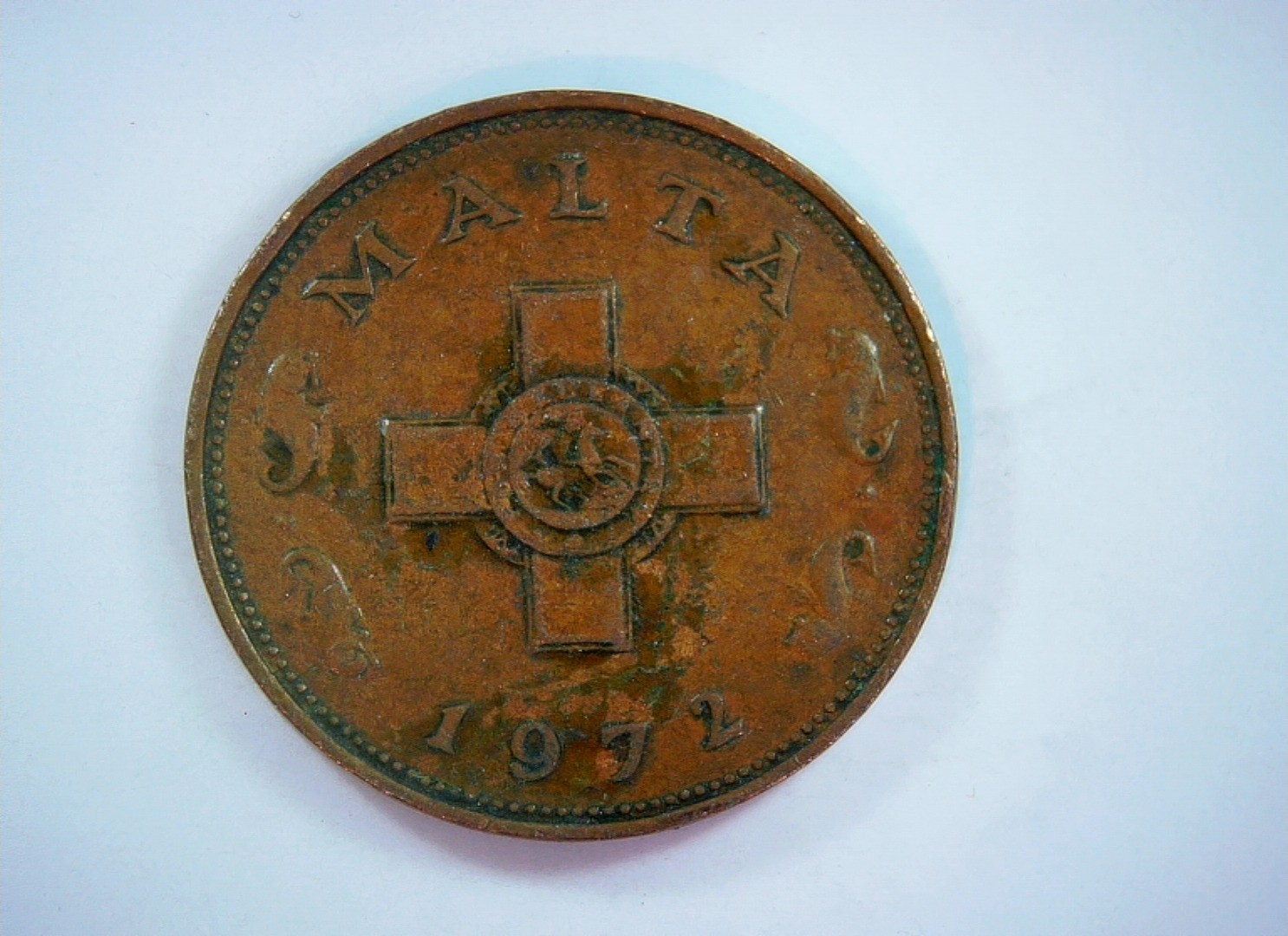 Malta 1972 1 Cent Malta cross (pre-decimal) cent Coin