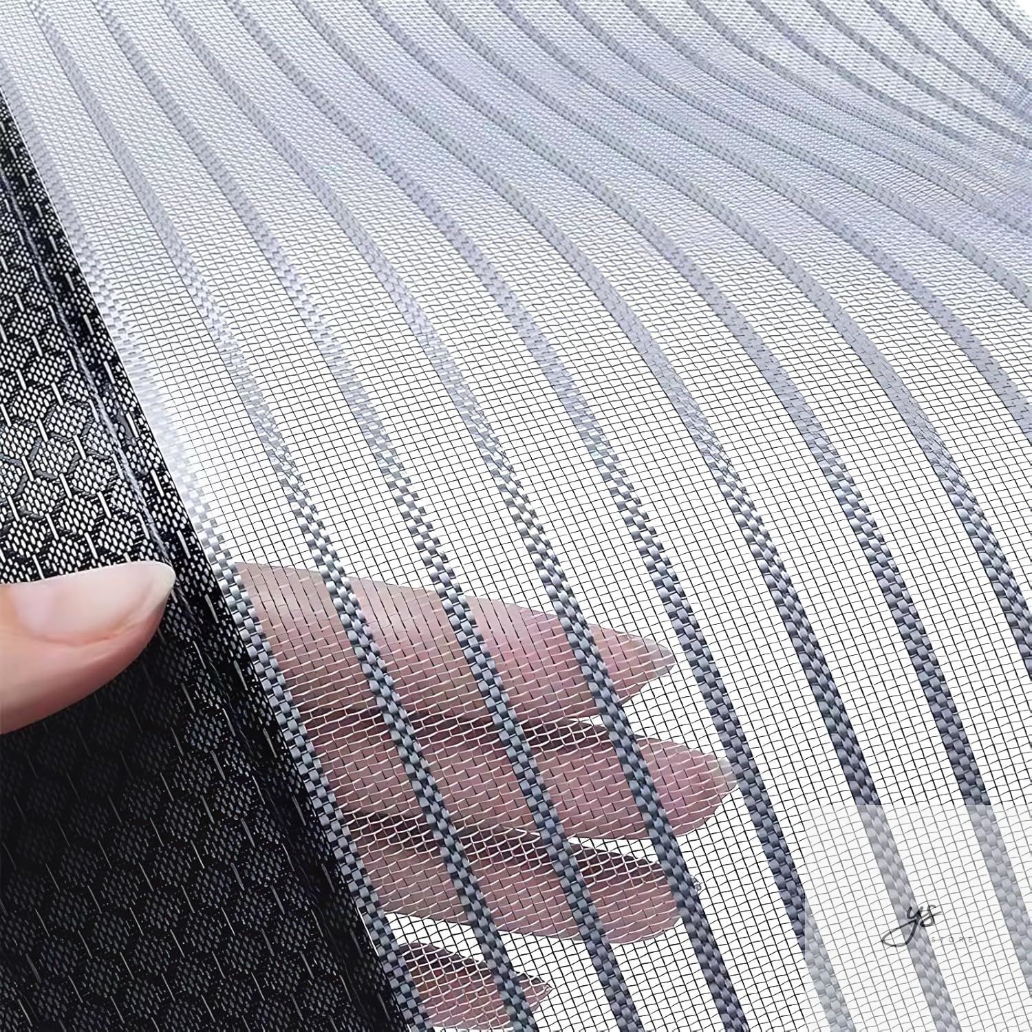 Heavy Duty Door Screen Magnetic Closure, Thickened Fiberglass Screen Door Mesh