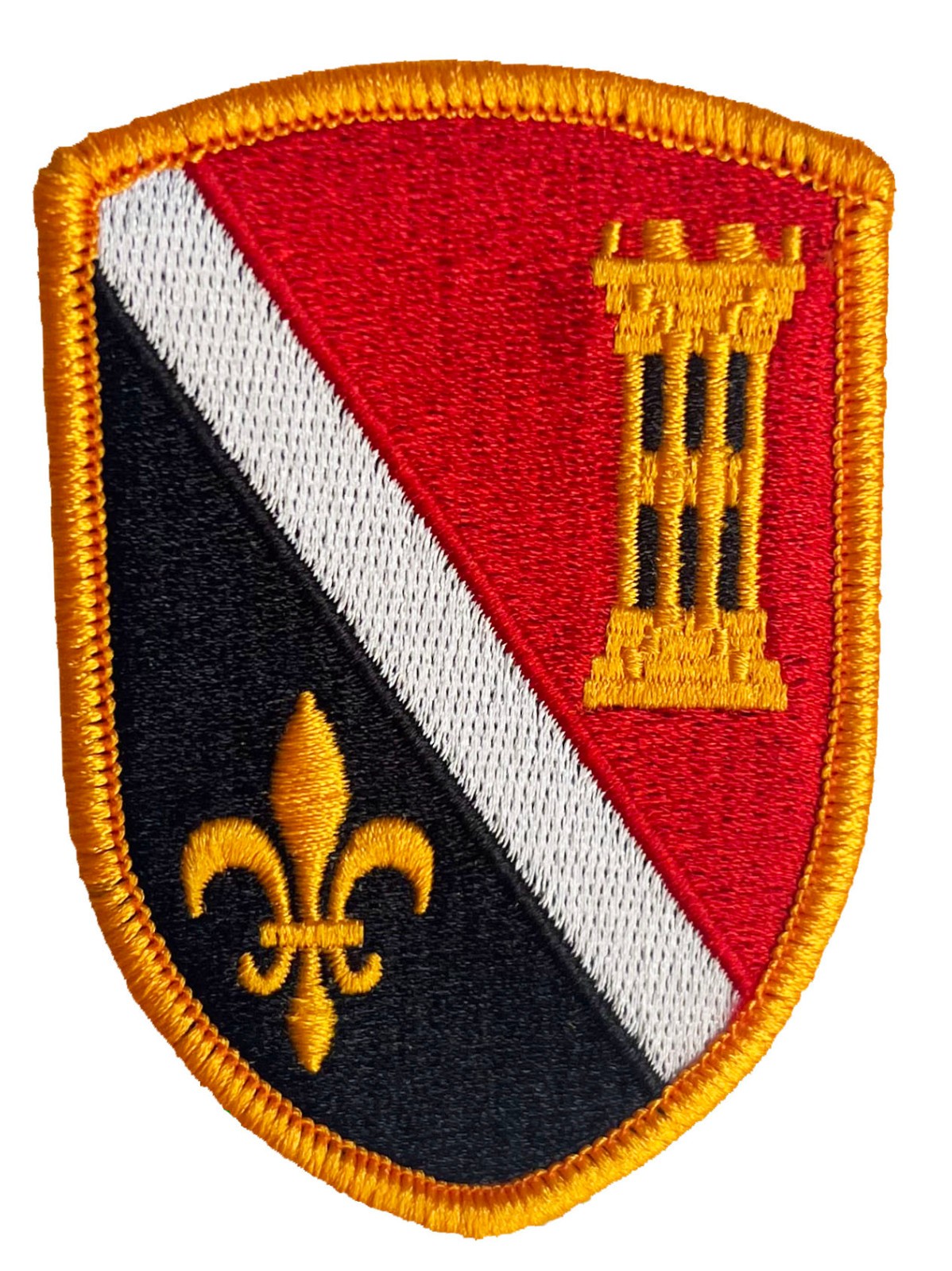 225th Engineer Brigade Color Patch with Hook Fastener-Veteran Owned Business
