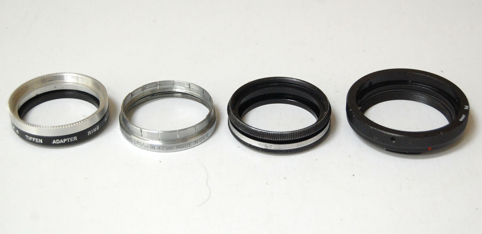 23 Assorted Photographic Filter Adapter Rings Series Holders Miscellaneous Parts