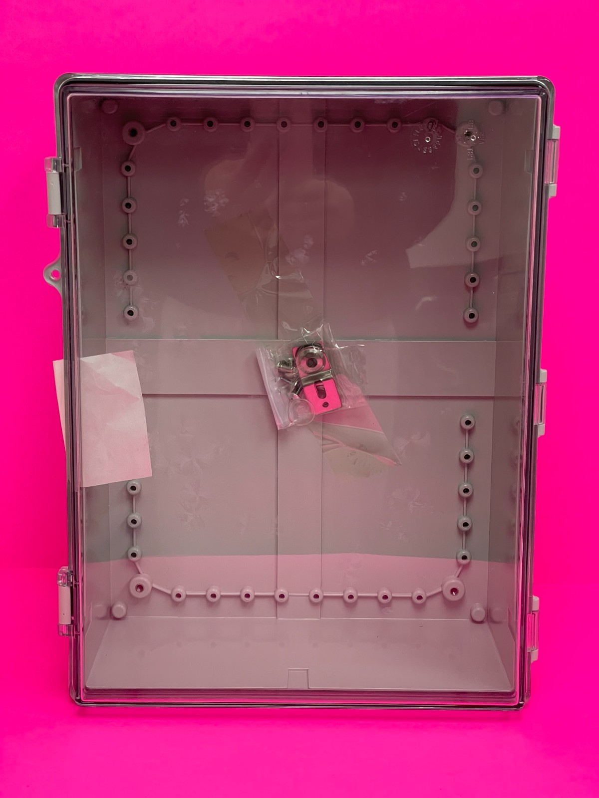 NEW Enclosure 11x15x6 Polyester With Hinged Clear Cover, NEMA 4X NE-PCT-2939