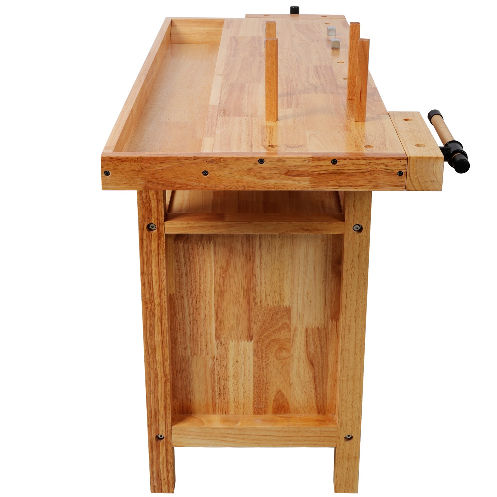 50" Professional Rubberwood Solid Wood Workbench