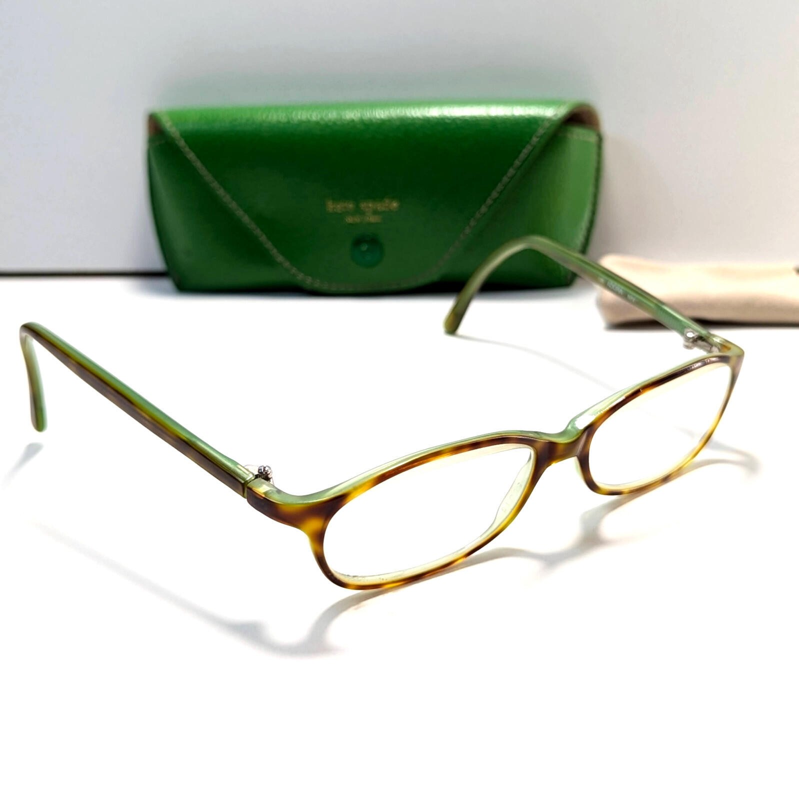 KATE SPADE ADORA N1V Eyeglasses Frame Italy 50-15-130 Brown Green Tortoise FW03