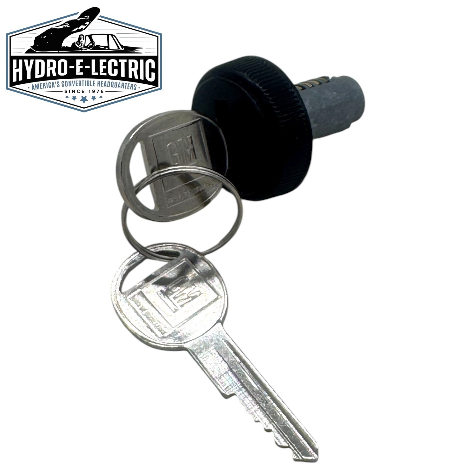 1978-1989 Monte Carlo Glove Box Compartment Lock Cylinder- GM keys- Black Finish