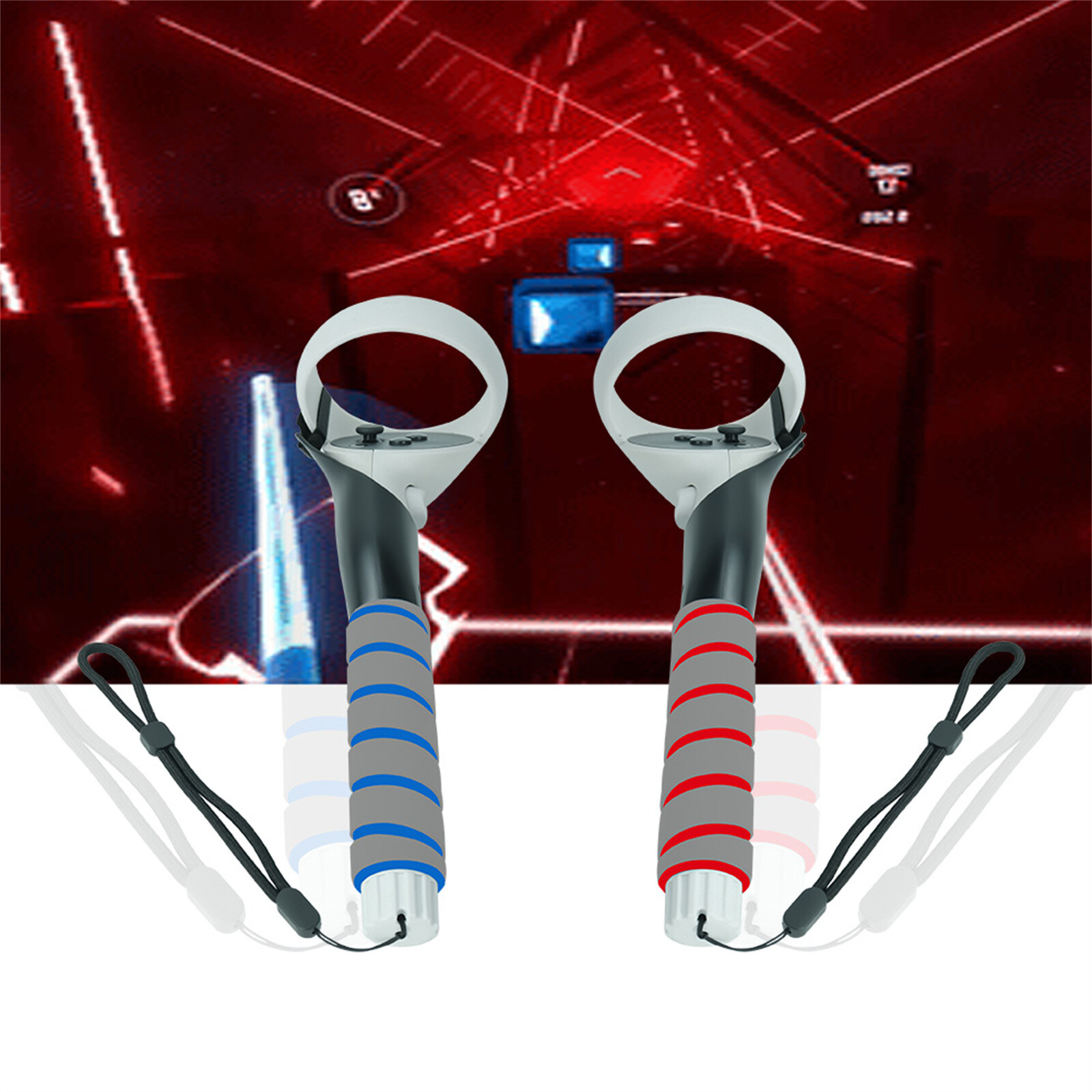 For Quest/Rift s/Quest2 Game Controller Golf Beat Saber Extensions Grips Handle