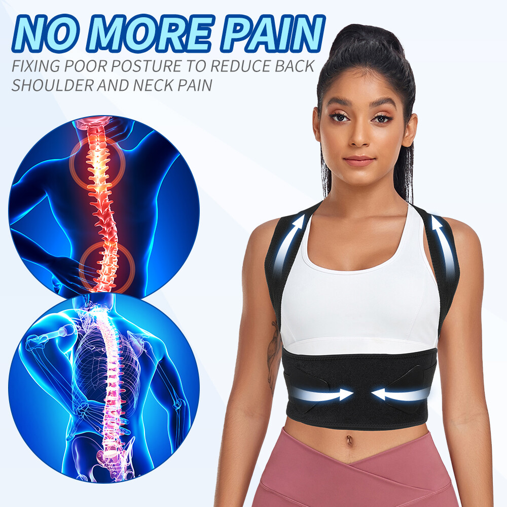 Posture Corrector Shoulder Brace Back Support Strap Belt Fortemotus Women Men