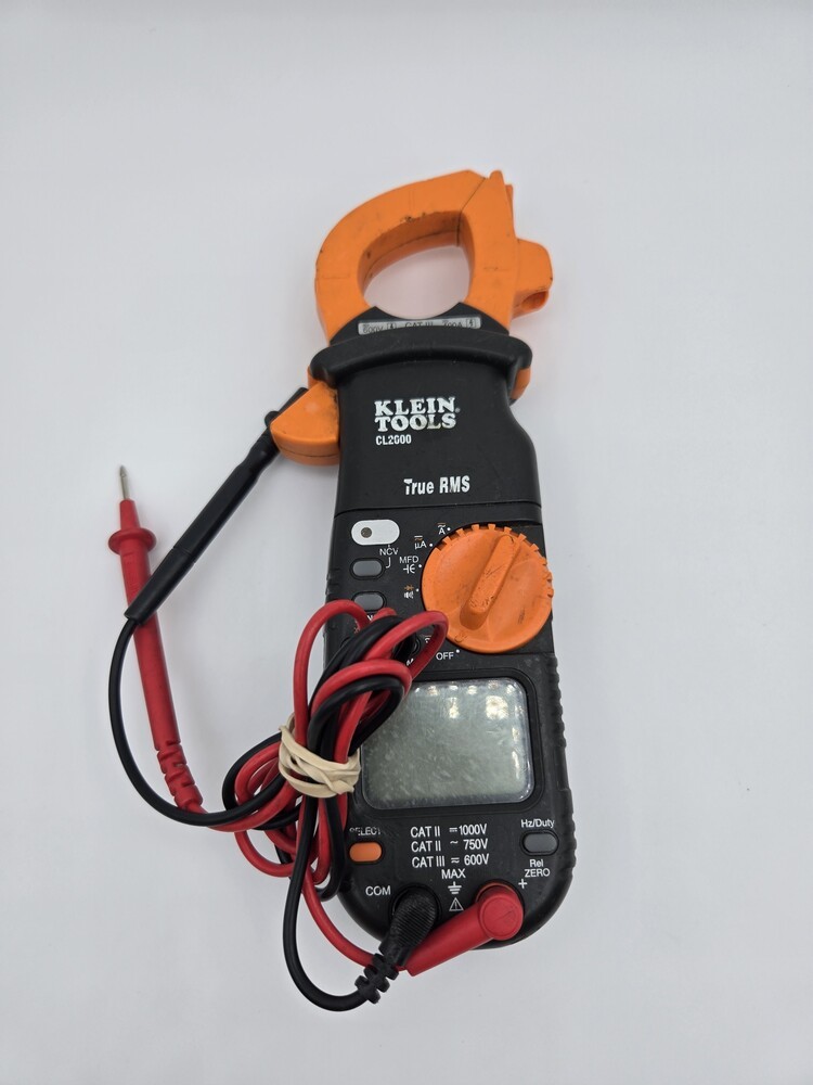Klein Tools CL200 Digital Clamp Meter AC Auto-Ranging Tested Signs of Use