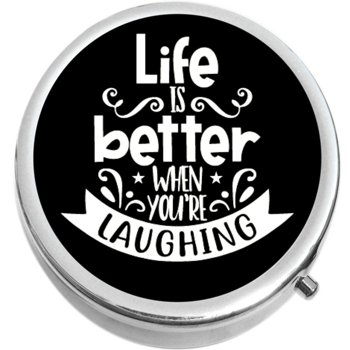Life Is Better When Youre Laughing Pill Box Medicine Pill Box