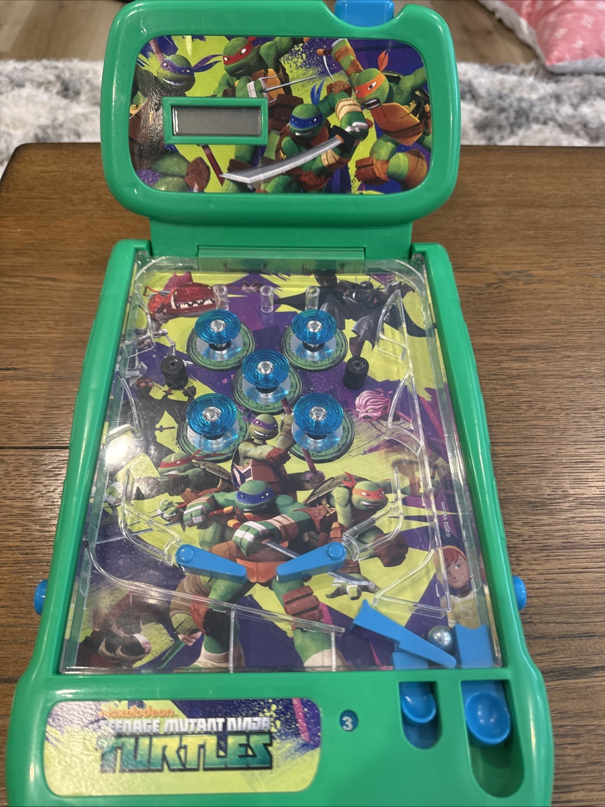 Teenage Mutant Ninja Turtles Table Top Pinball Machine - 2009 Nickelodeon Works