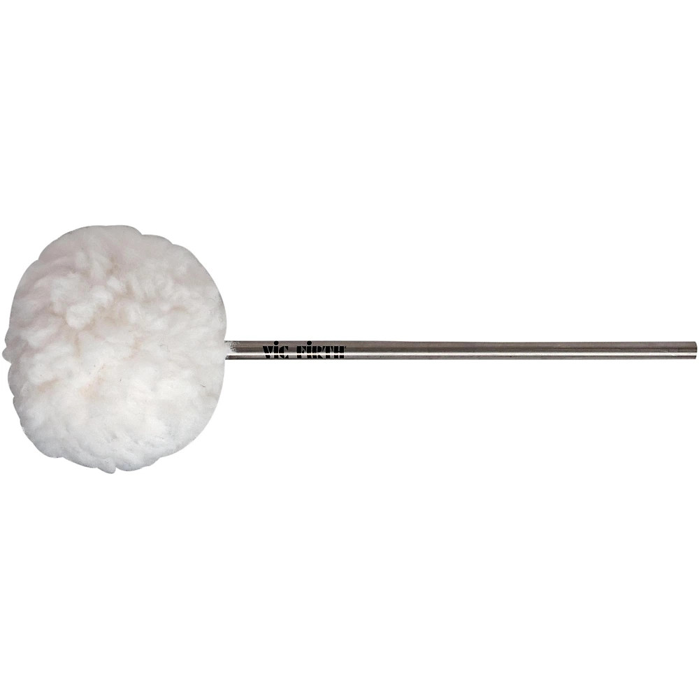 Vic Firth VicKick Bass Drum Beater Oval Head Medium Felt Core Covered Fleece