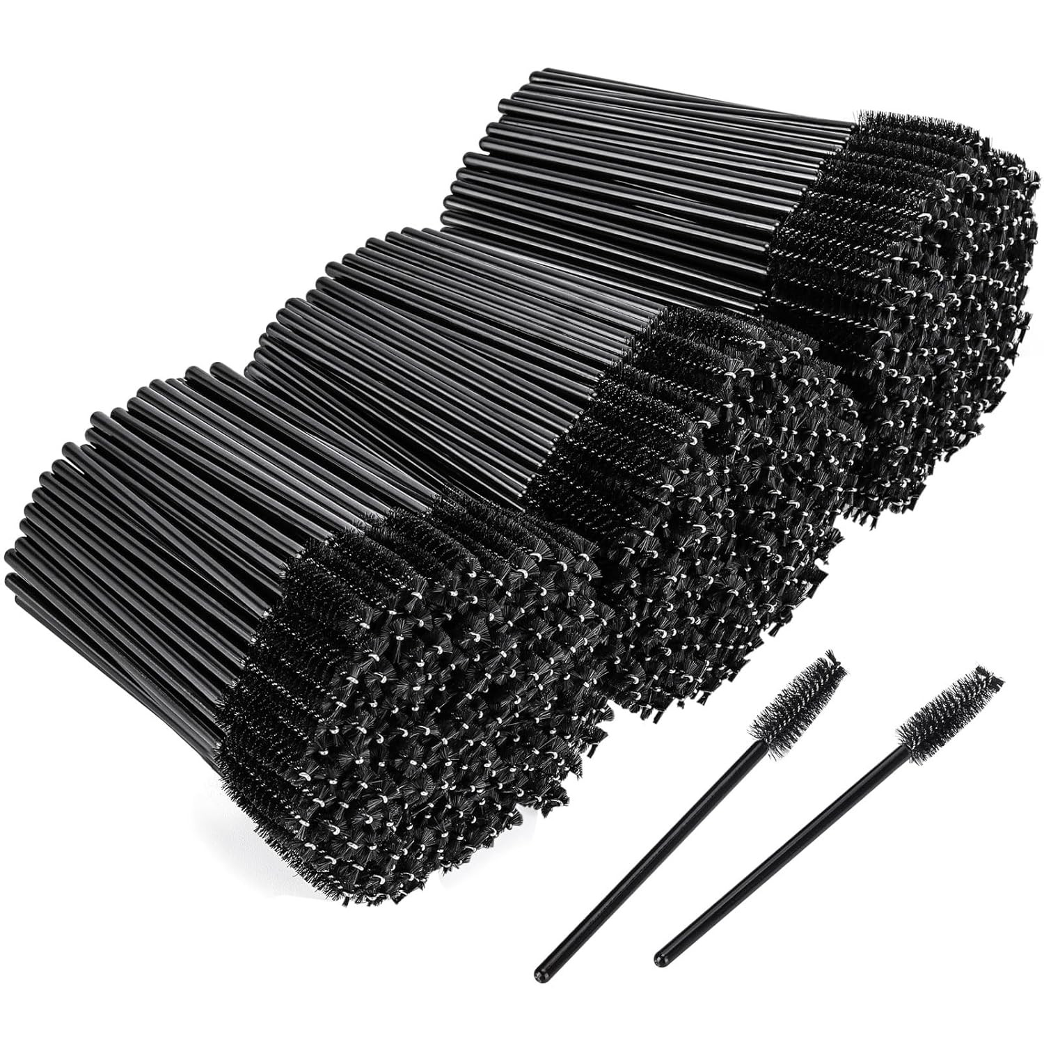 500 Pieces Disposable Mascara Wands Eyelash Brush Brow Brushes Applicators Lash