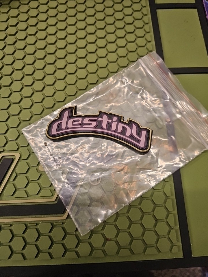 Paintball Destiny Purple Hook And Loop Patch