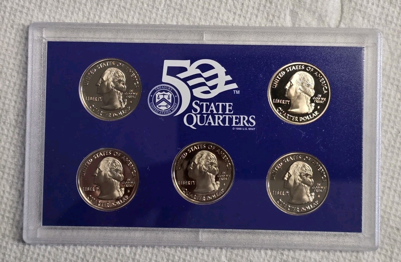 2007 Clad US Proof 14 Coin Set with Original Packaging & COAs COMPLETE
