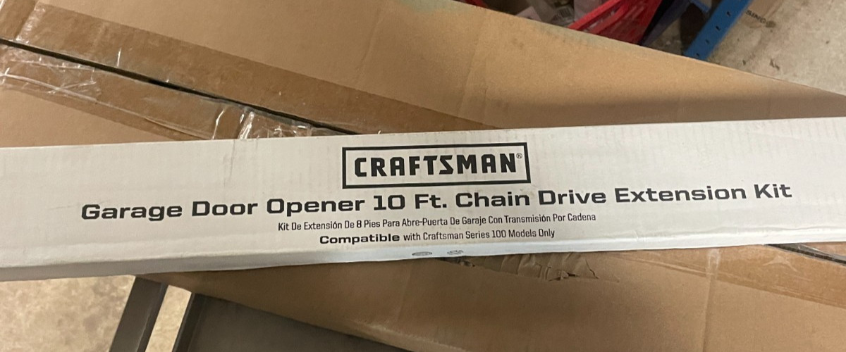 Craftsman 100 Series 10' Rail Extension Kit Chain Drive Garage Door Opener 58501