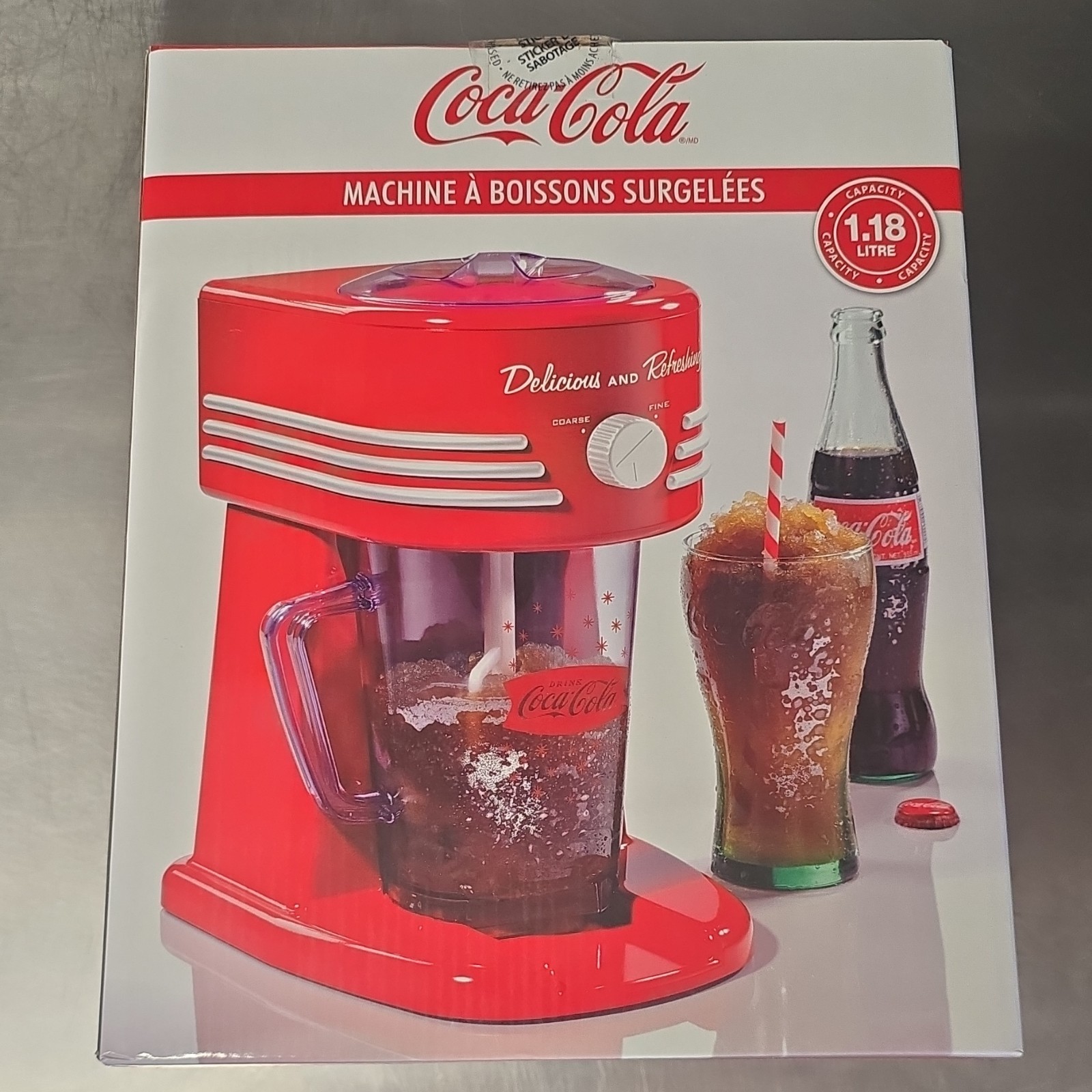 Nostalgia Coca-Cola Frozen Beverage Station FBS400COKE 1.18 L Modern Style