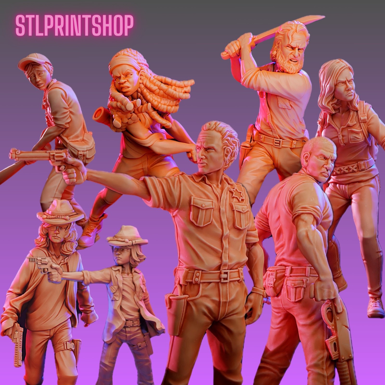 The Walking Dead - Survivors Round 3 - Vaultz 28mm 32mm Scale Miniatures