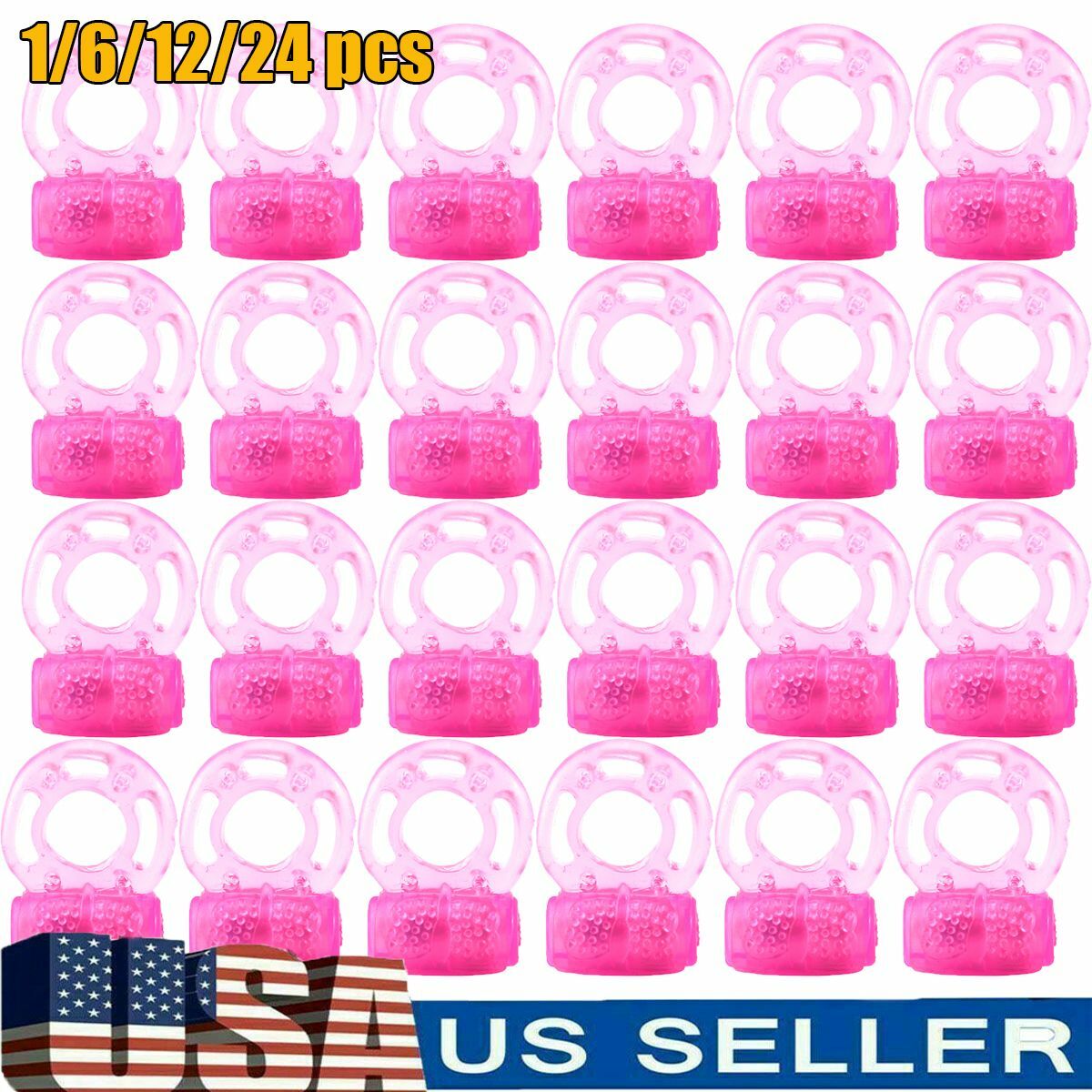 Male Vibrating Cock Ring Waterproof Penis Vibrator Couple Sex-Toy Clit Orgasm