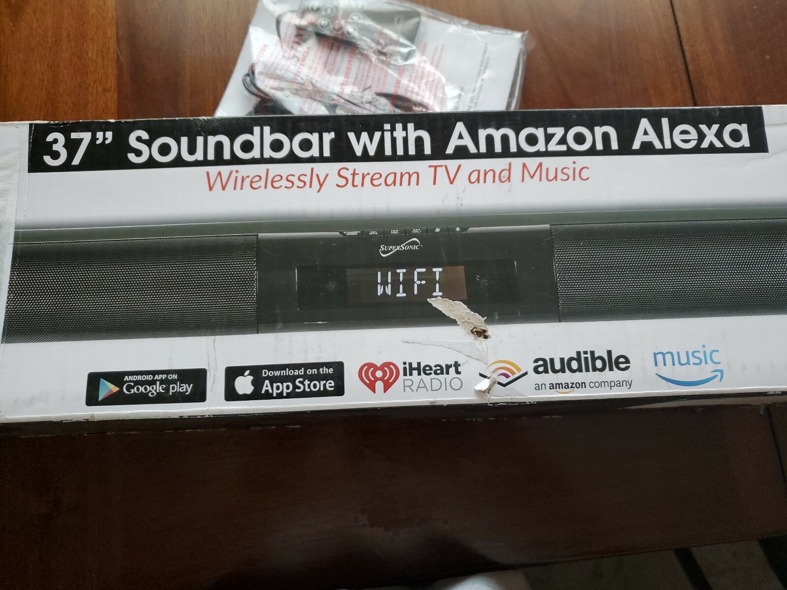 Supersonic 37 Soundbar With Amazon Alexa