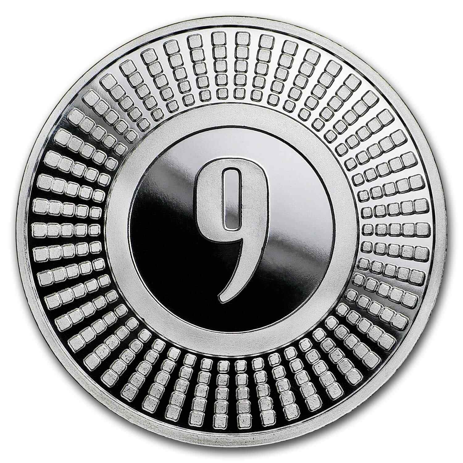 1 oz Silver Round - 9Fine Mint (Radial)
