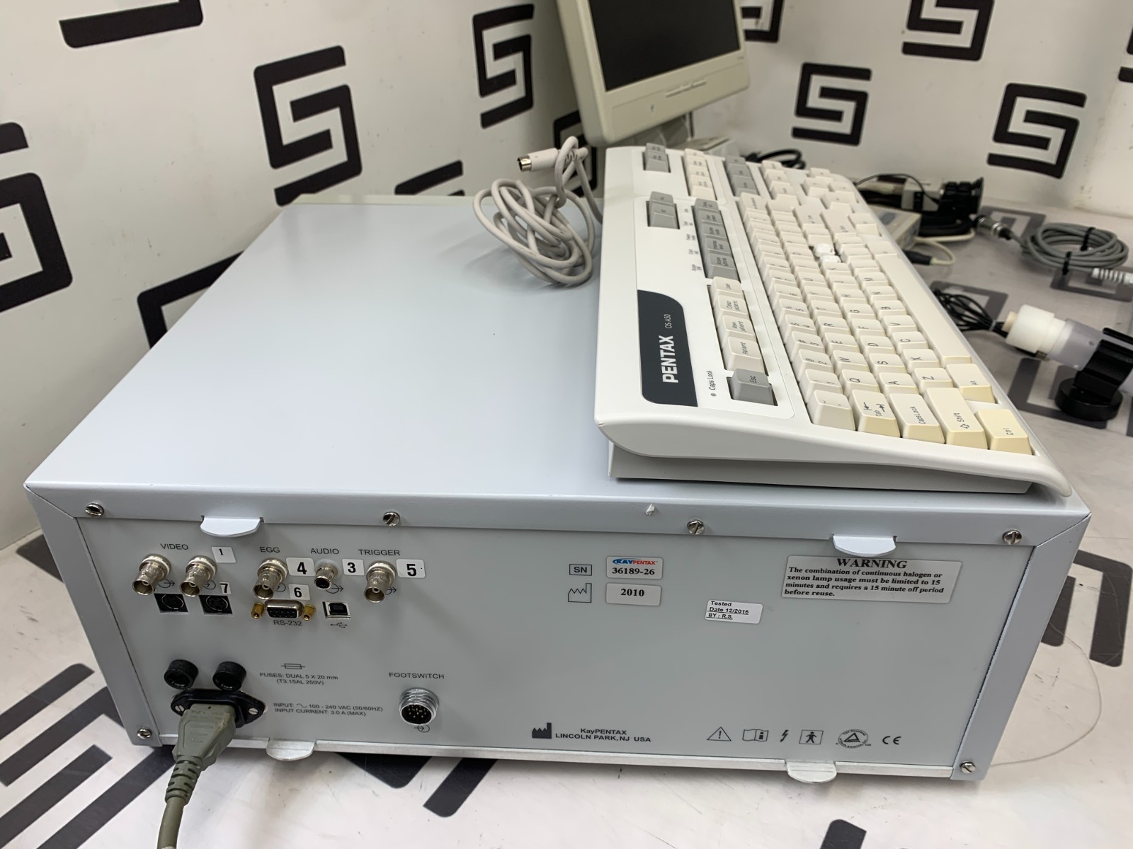 KayPentax Laryngeal Strobe Light Source Model 9400 Version 2 Foot Pedal Control