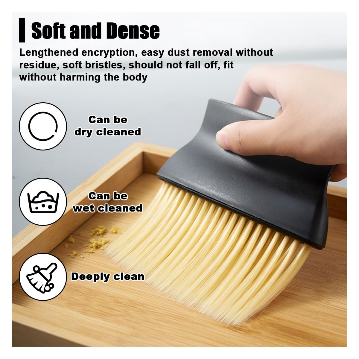 Auto Interior Dust Brush - Soft Bristles Car Duster 1PC, Yellow