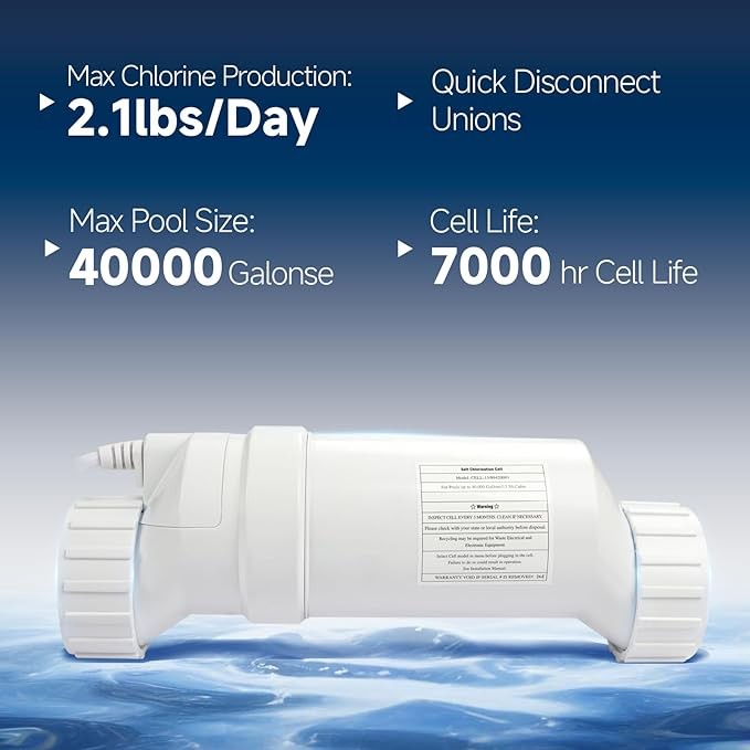 40000 Gallons Fit For Hayward W3T-Cell-15 Swimming Pool Salt Chlorine Generator