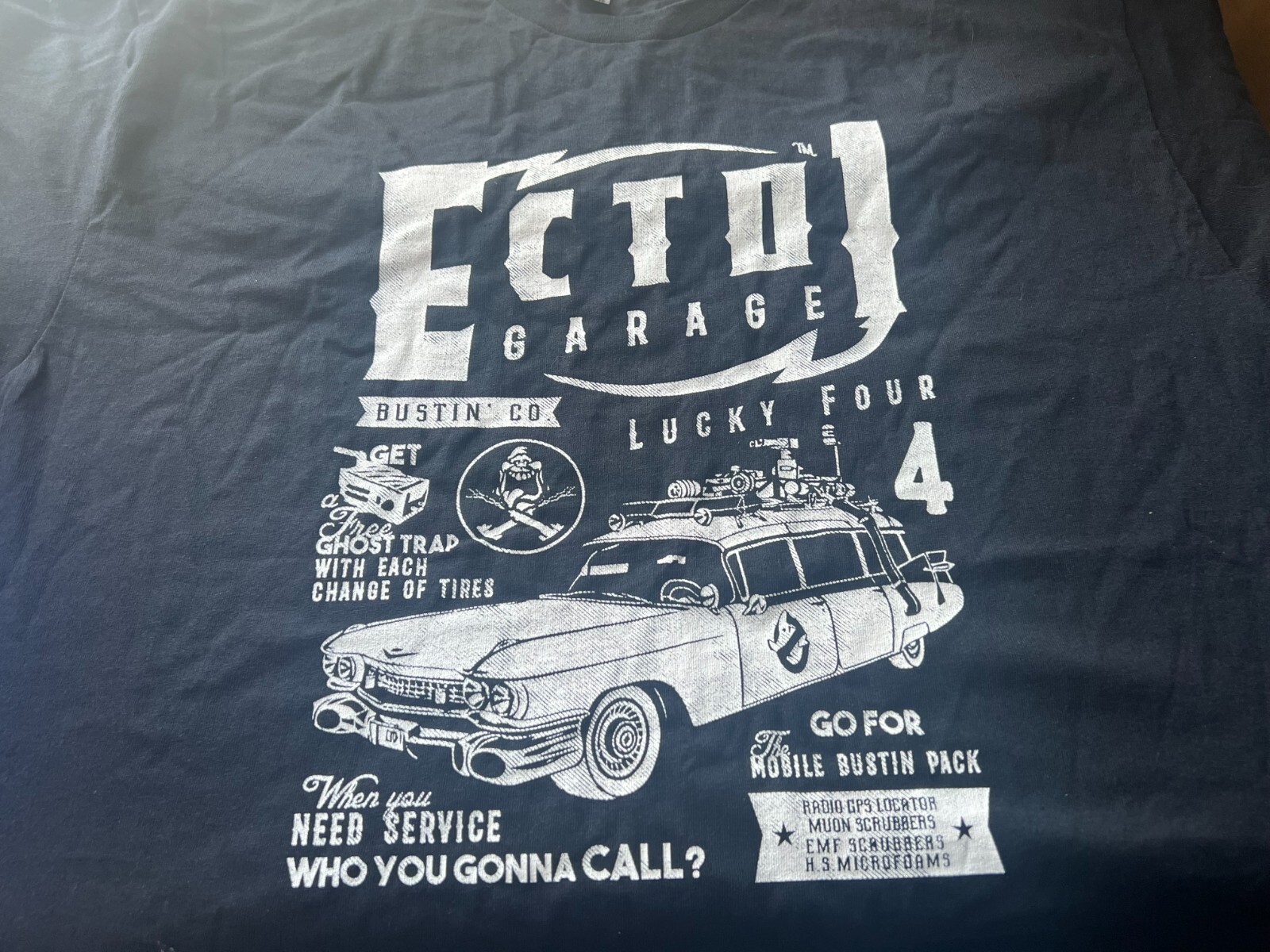 ZOBIE POP CULTURE GHOSTBUSTERS INSPIRED HEAVY WEIGHT T SHIRT SZ 2XL  XXL BLACK