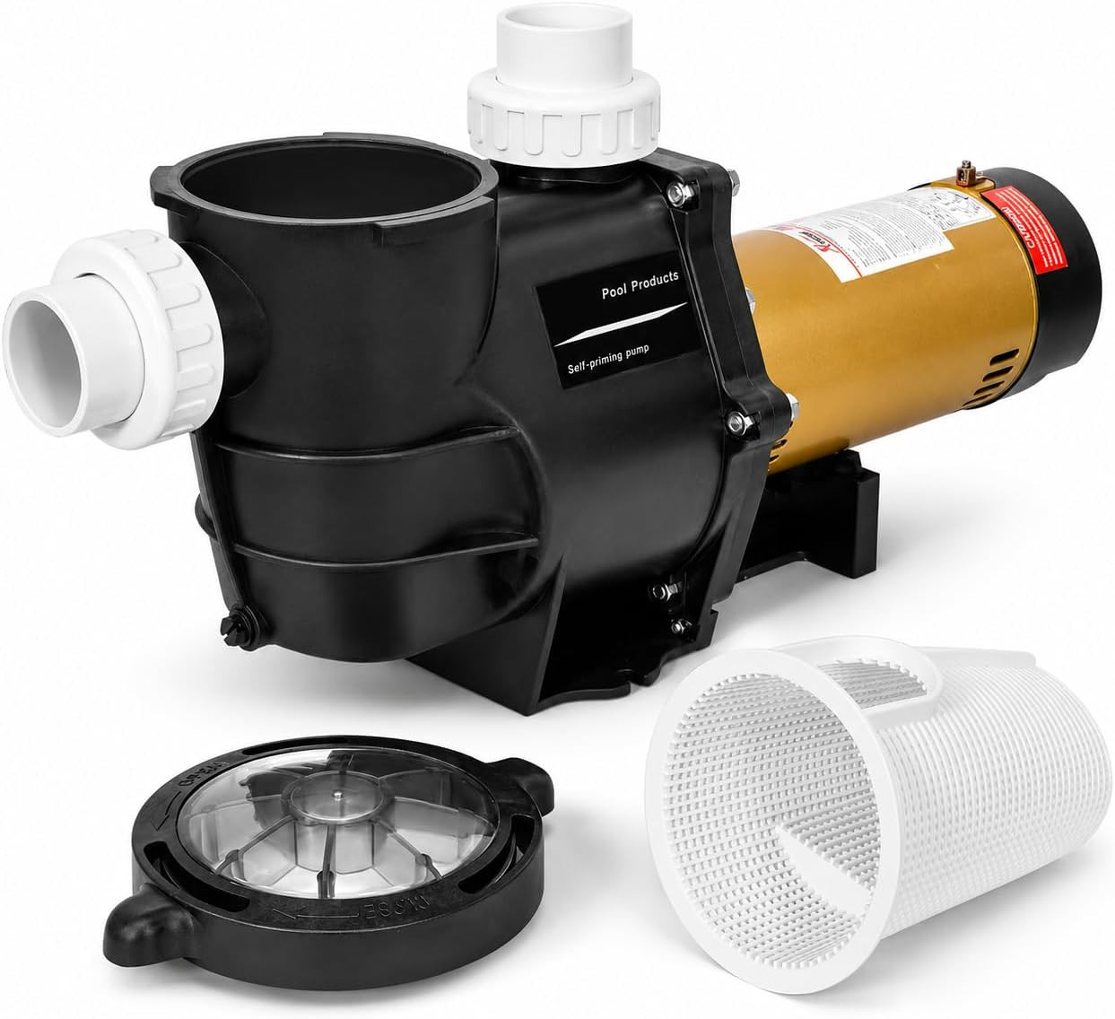 2HP In-Ground Swimming Pool Pump Dual Speed High Flow 2" Inlet 230V High Flo 2-S