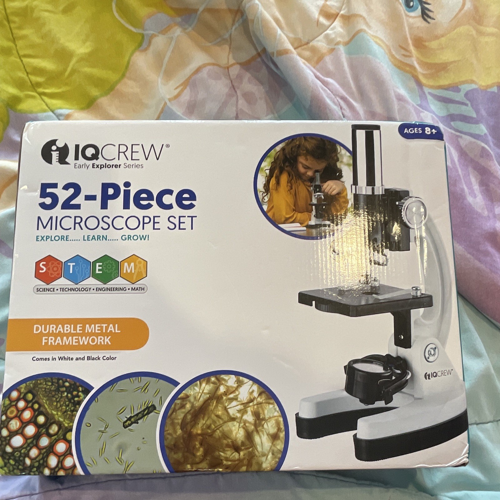 IQCREW Early Explorer Series 52-Piece Microscope Set Ages 8-11