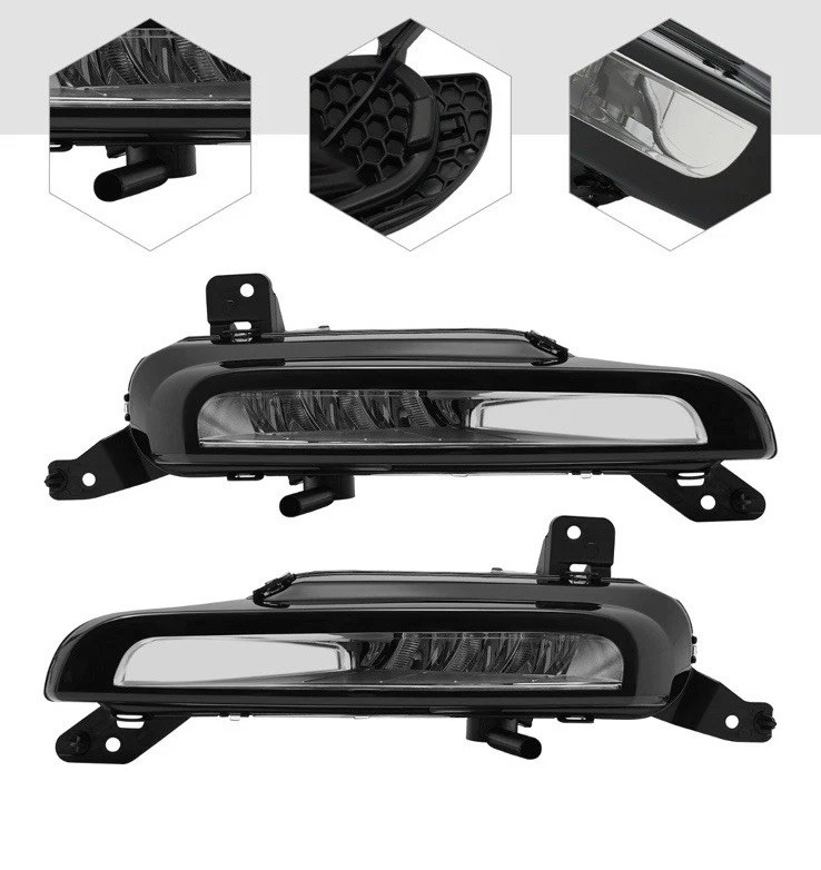 For 2016-2018 Range Rover Evoque LED DRL Daytime Running Fog Light Lamp Pair Set