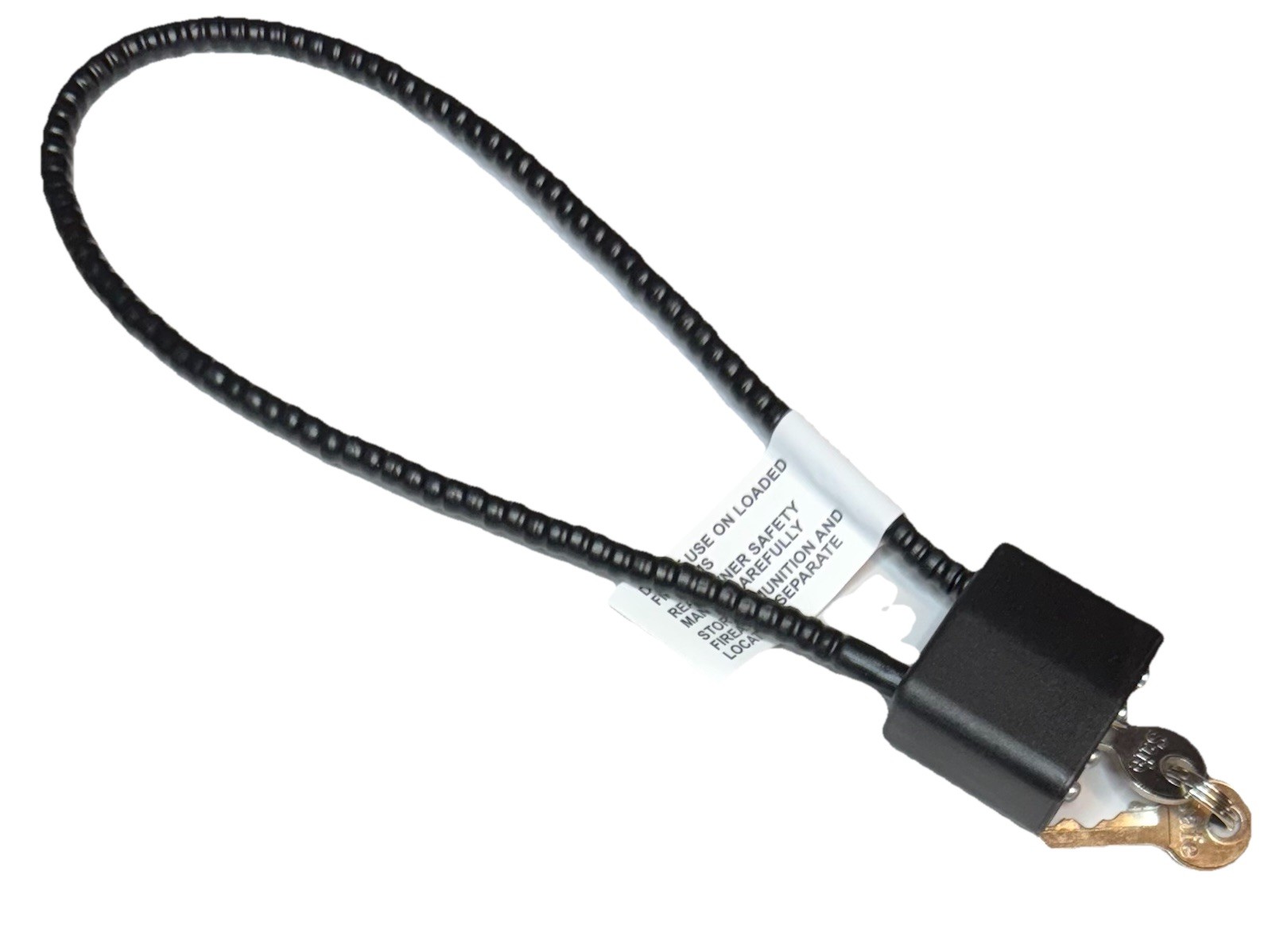 2 Pack Cable Gun Locks 30mm with 2 Keys each, 15 Inch