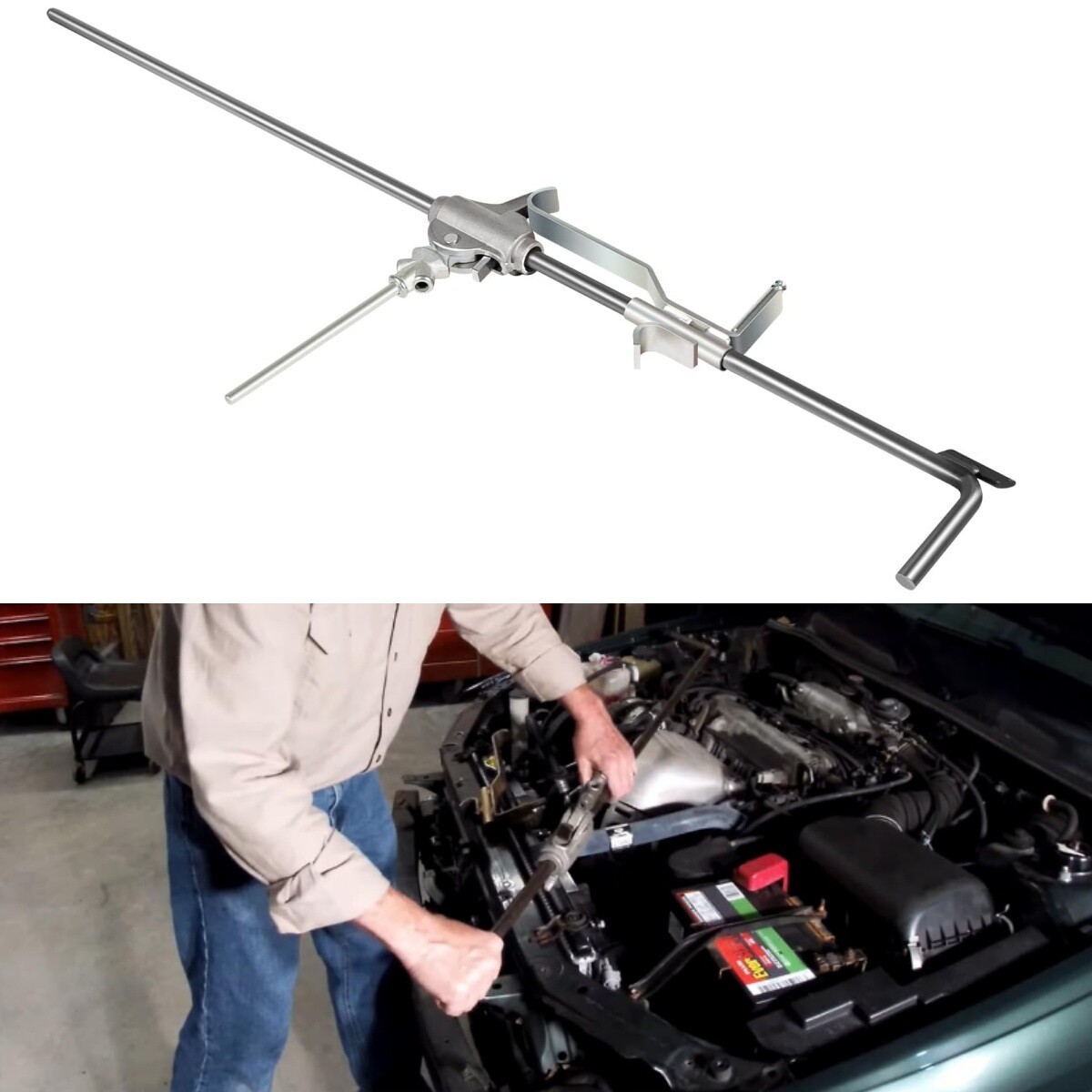 for Monkey-On-A-Stick Friction Jack Versatile 55" Auto Body Repair Tool 77043