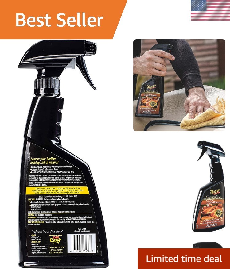 16 Fl Oz Gold Class Leather Spray - Moisturizing Treatment with Easy Application