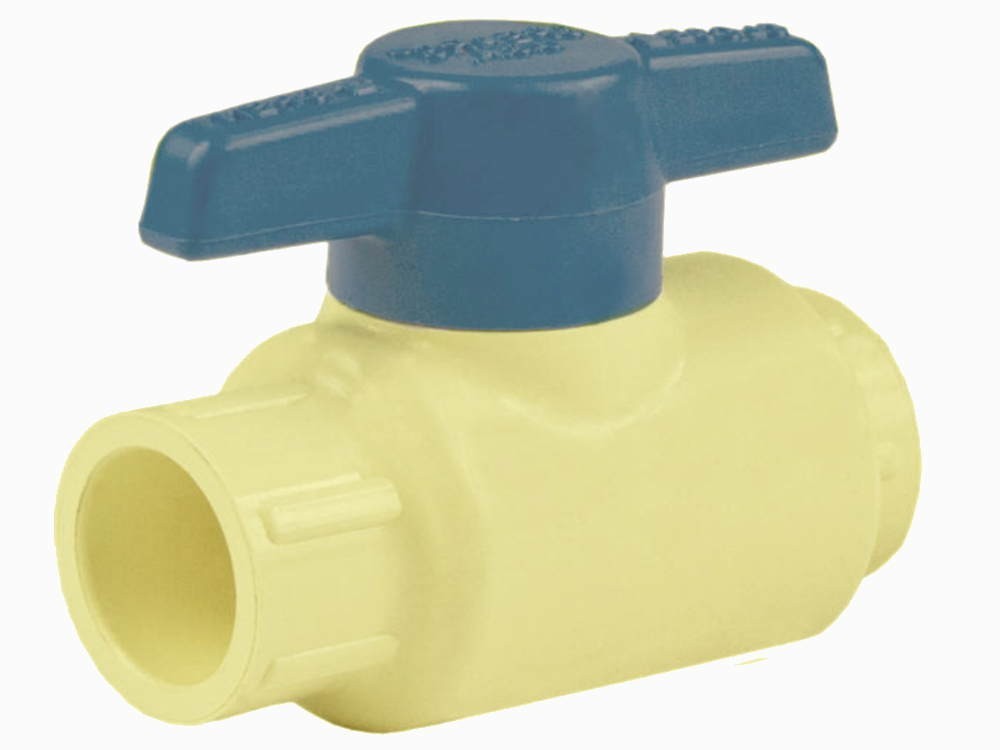 1" Spears 1922-010 EPDM CTS CPVC Ball valve, 100PSI, 180F, Slip, Made in USA