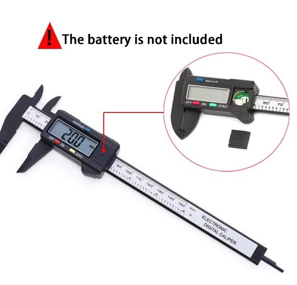 Digital Caliper Micrometer LCD Gauge Vernier Electronic Measuring Tool