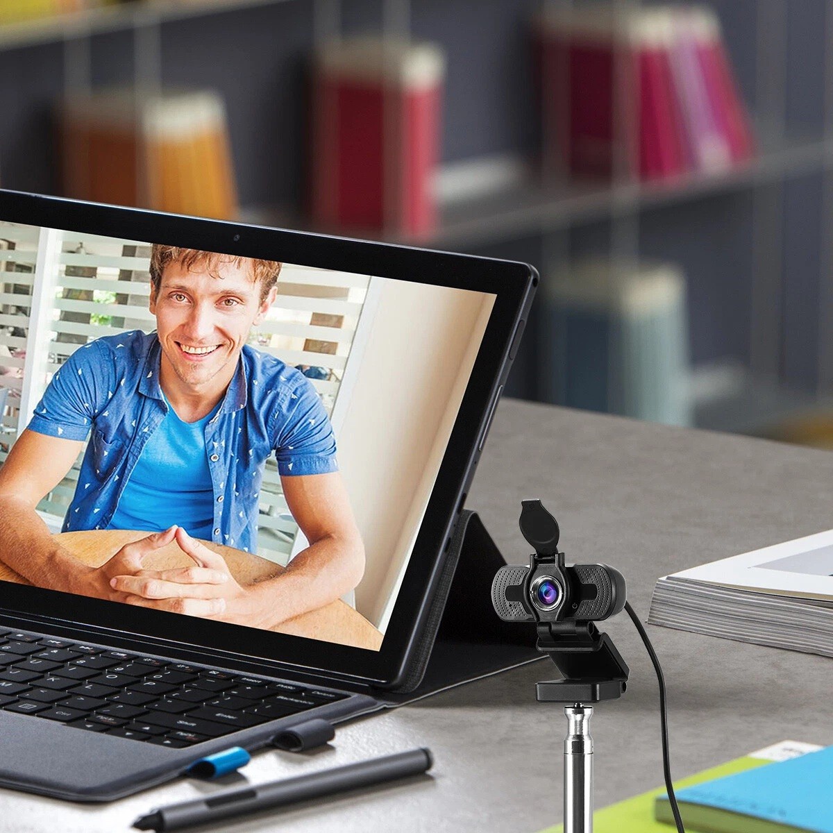 1080P USB 2.0 Webcam for PC Desktop & Laptop Web Camera with Microphone Full HD