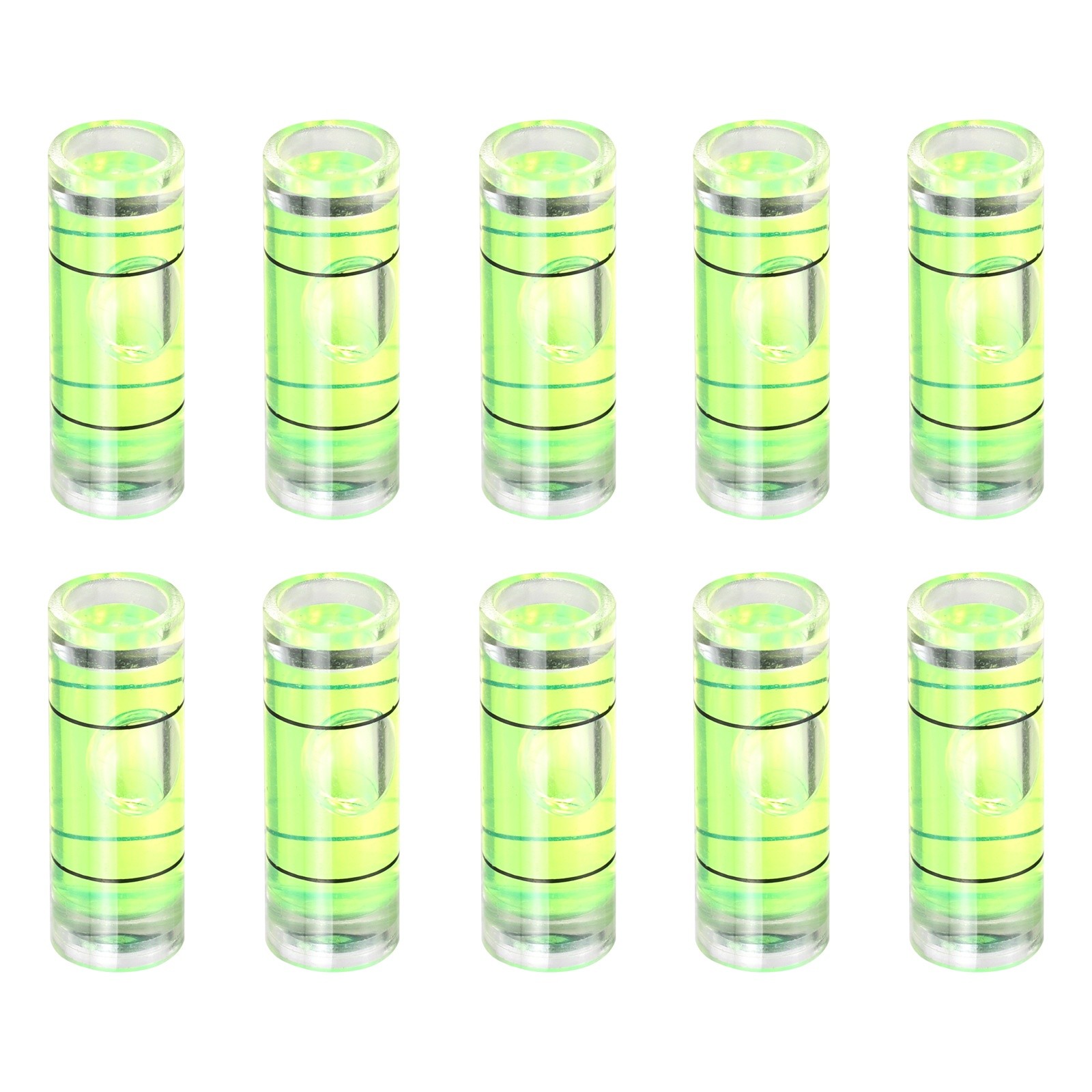 10pcs 22.5x8mm Small Cylindrical Bubble Level Vials Levels Measuring Tools