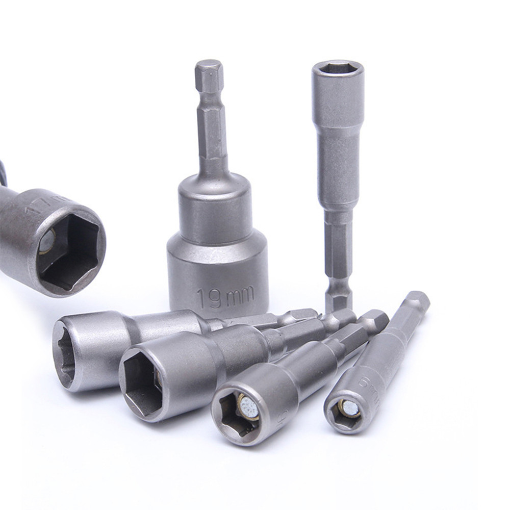1/4" Metric Hex Magnetic Nut Driver Socket 6mm-24mm Extra Long Impact Drill Bits