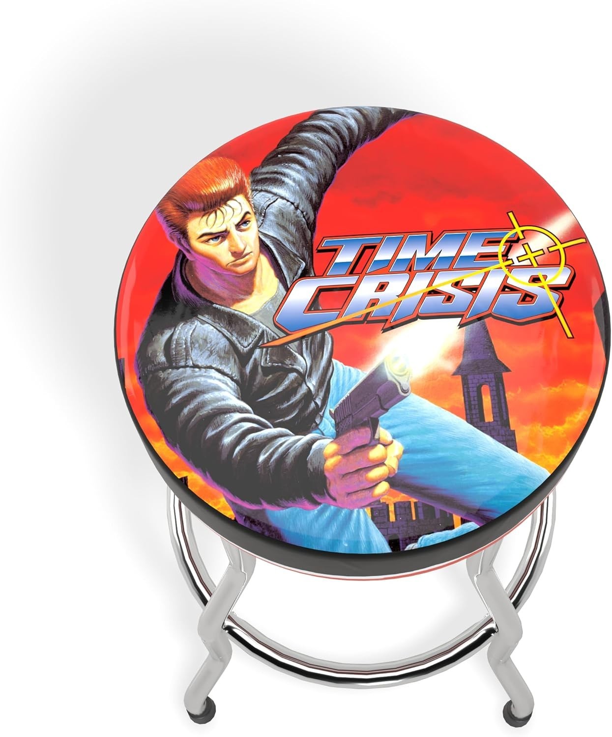 Arcade1Up Officially Licensed Adjustable Stool with Chrome-P