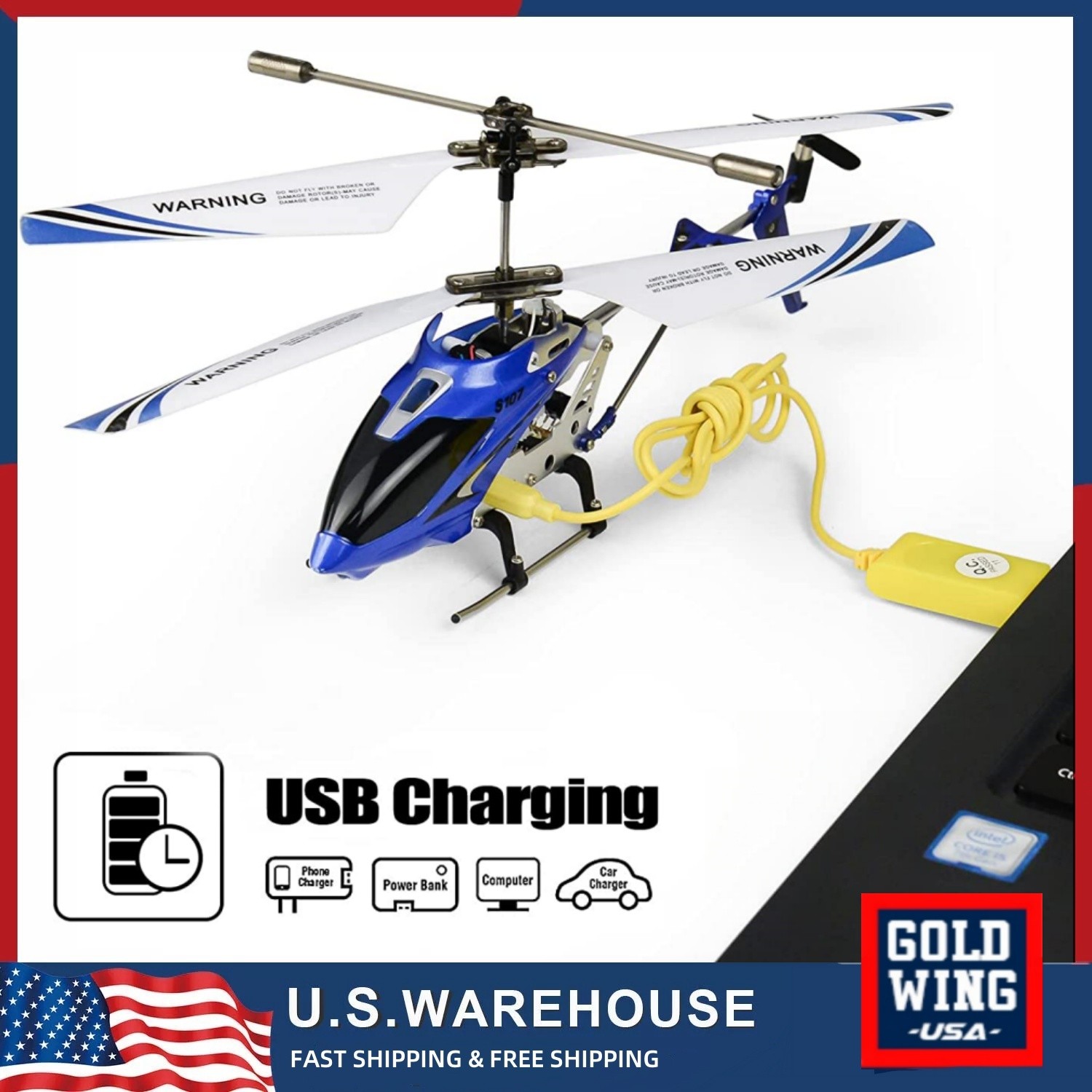 Syma S107G RC Helicopter 3.5CH Alloy Remote Control Gyro Toy Gift for Adult &Kid