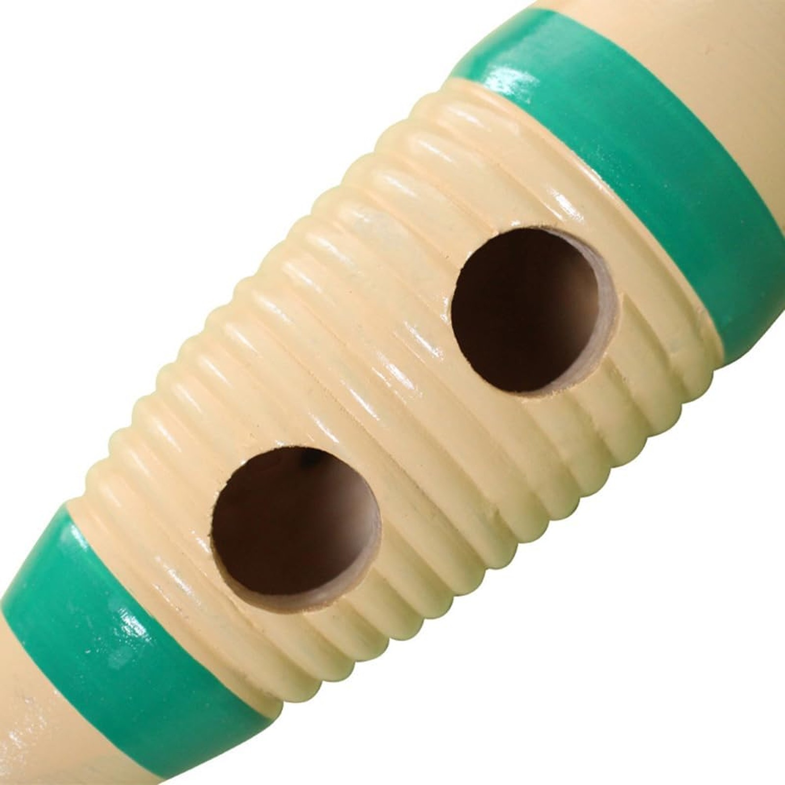 Four Pack Wooden Fish Shaped Guiro Percussion Instruments with Rhythm Sticks for
