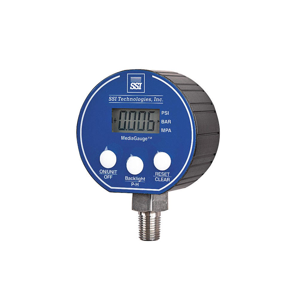 SSI MG-30-A-9V-R Digital Pressure Gauge,0 to 30 psi,MG-9V 45MT92