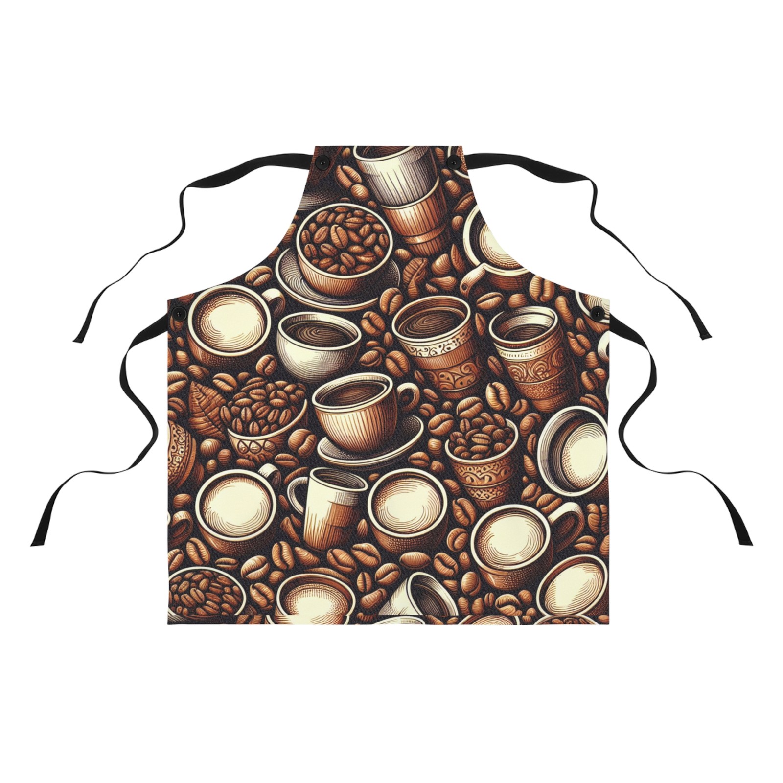 Coffee Barista Apron for Home Baristas, Coffee Lovers, Coffee Shop Owners - Gift